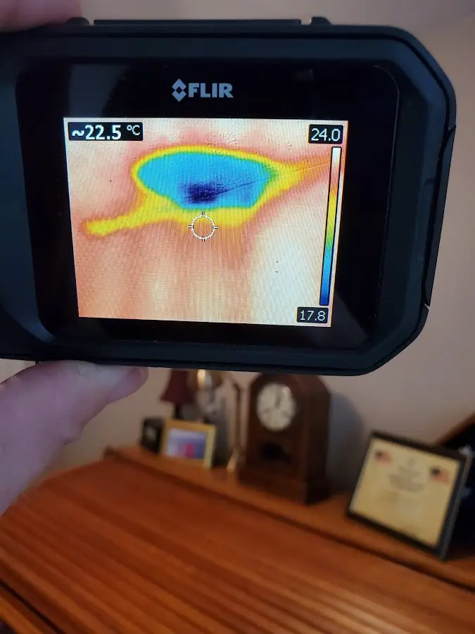 Thermal imaging inspection for water damage in Hot Springs